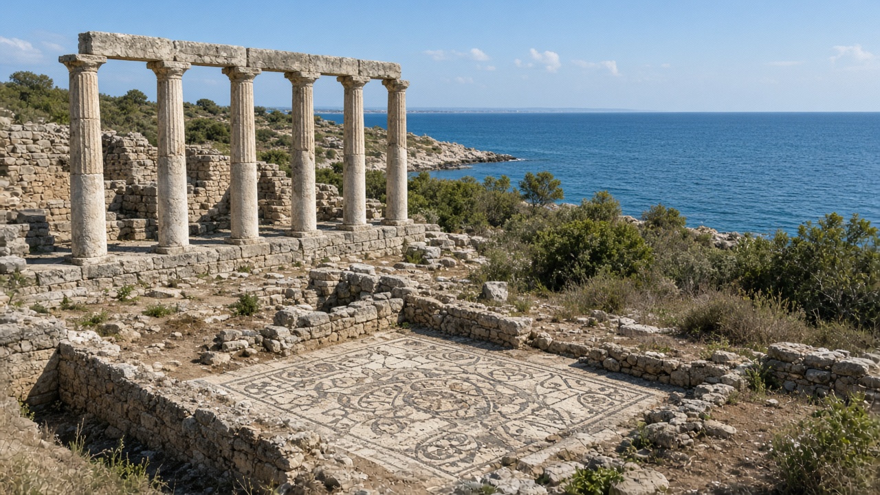 Ruines d'Emp&uacute;ries pr&egrave;s de L'Escala